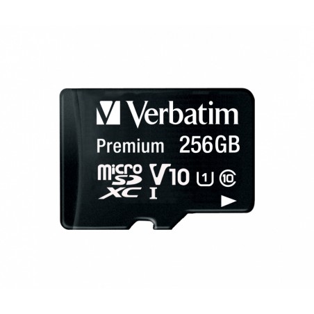 Verbatim MICRO SDXC PREMIUM UHS-I 256GB - Ultra Fast & High Capacity Storage Solution (Model: 44087)